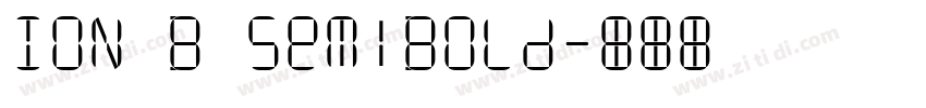 ION B SemiBold字体转换